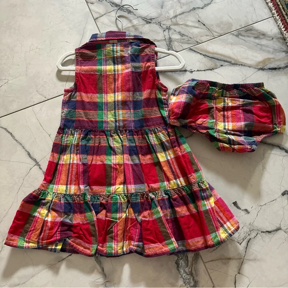 Ralph Lauren Multicolor Plaid Dress
